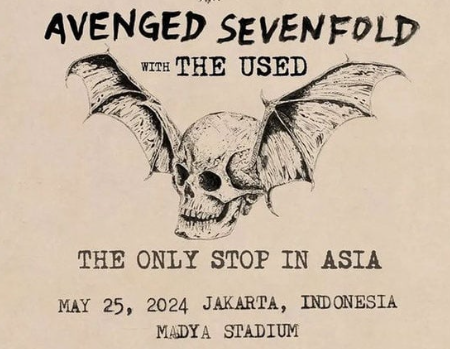 Avenged Sevenfold Gelar Konser Di Jakarta Tanngal 25 Mei 2024, Satu-satunya Kota di Asia