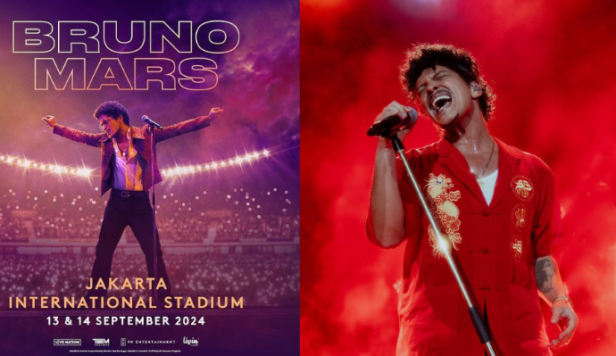 Konser Bruno Mars di JIS Miliki Target Capai 100 Ribu Penonton